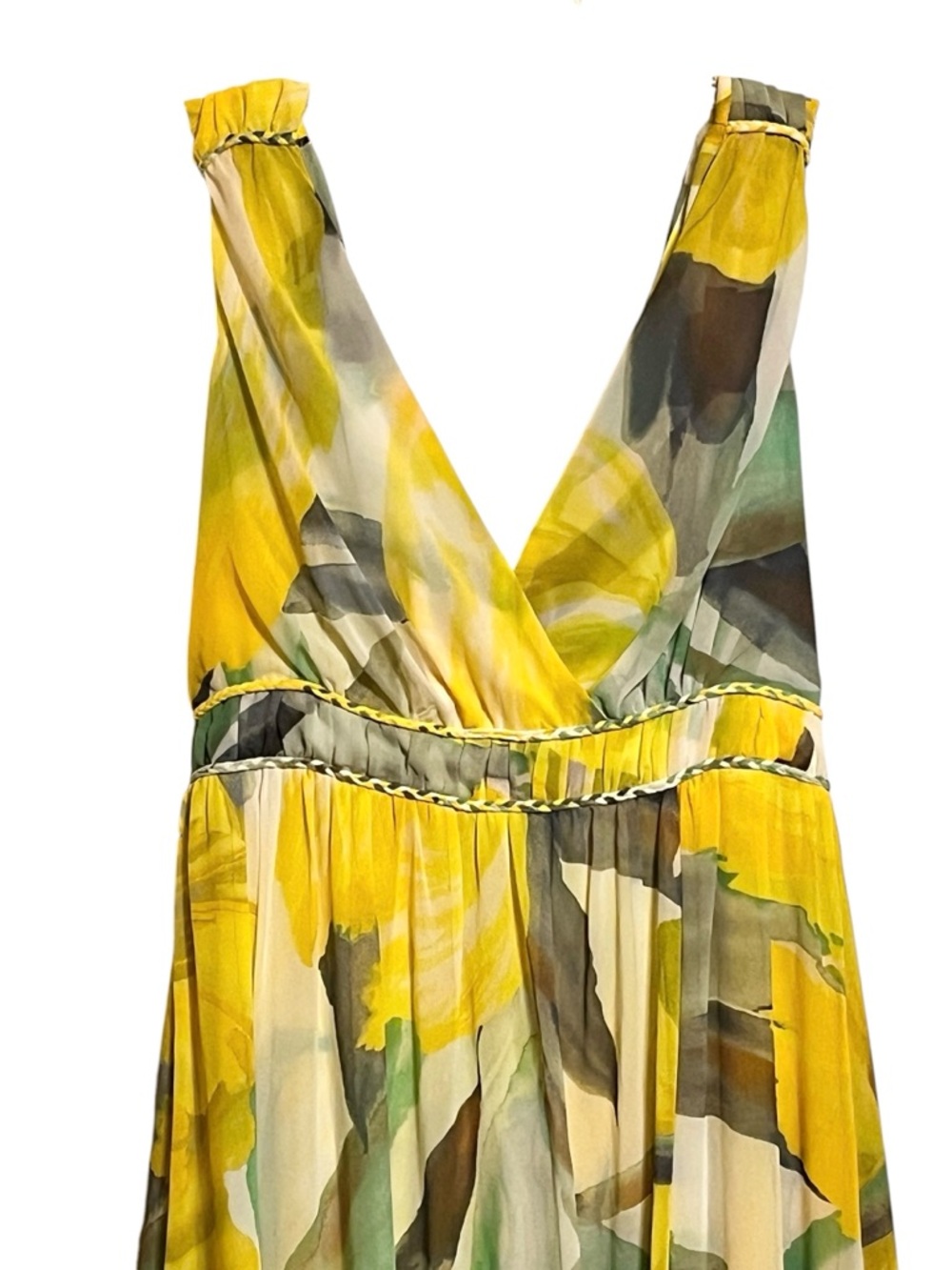 White House Black Market sleeveless braided floral maxi dress (blogger fav) 12 - Picture 6 of 14